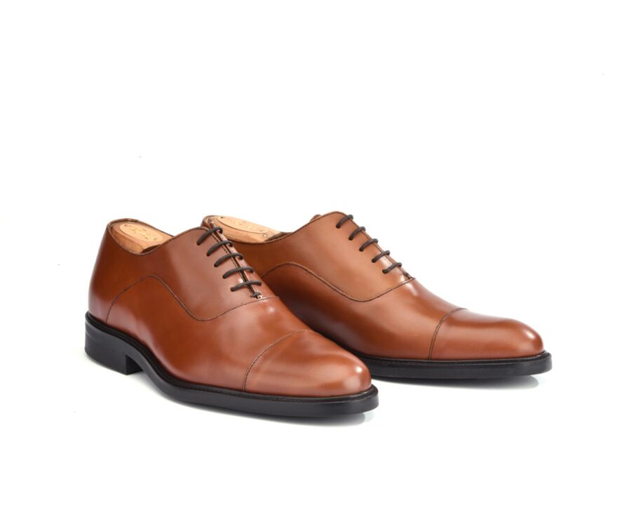 Richelieu homme Châtaigne semelle gomme - BRACKLEY GOMME CITY