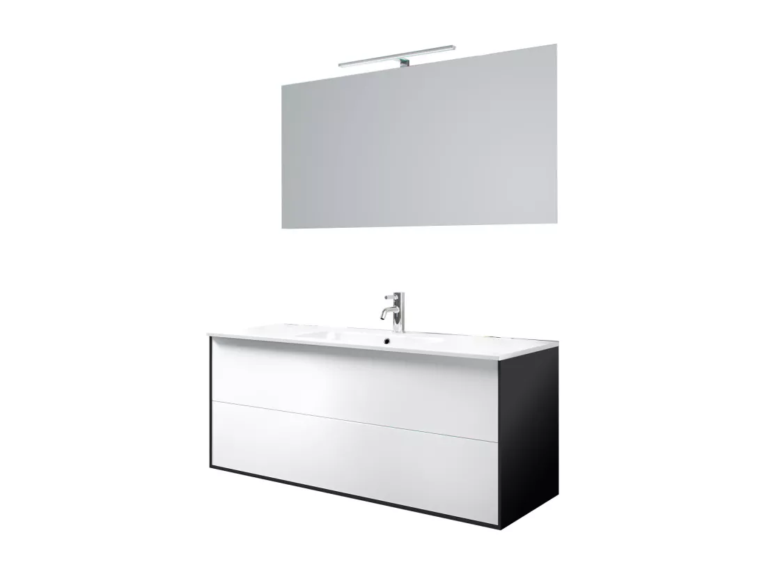 Ensemble de salle de bain 4 pièces IGEA blanc mat
