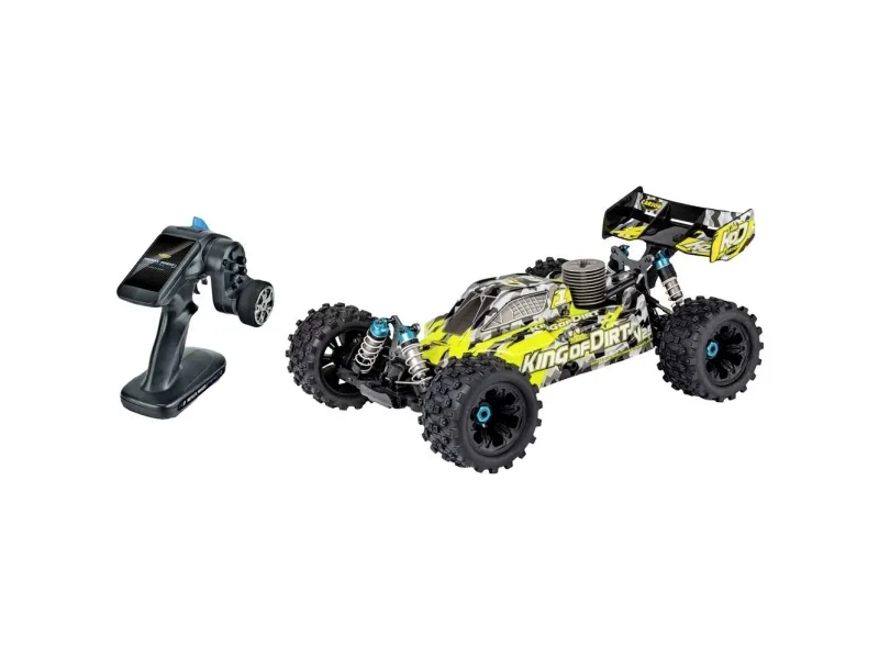 Carson RC Sport King of Dirt Buggy V25 GP 1:8 RC-modelbil Nitro Buggy RtR 2,4 GHz