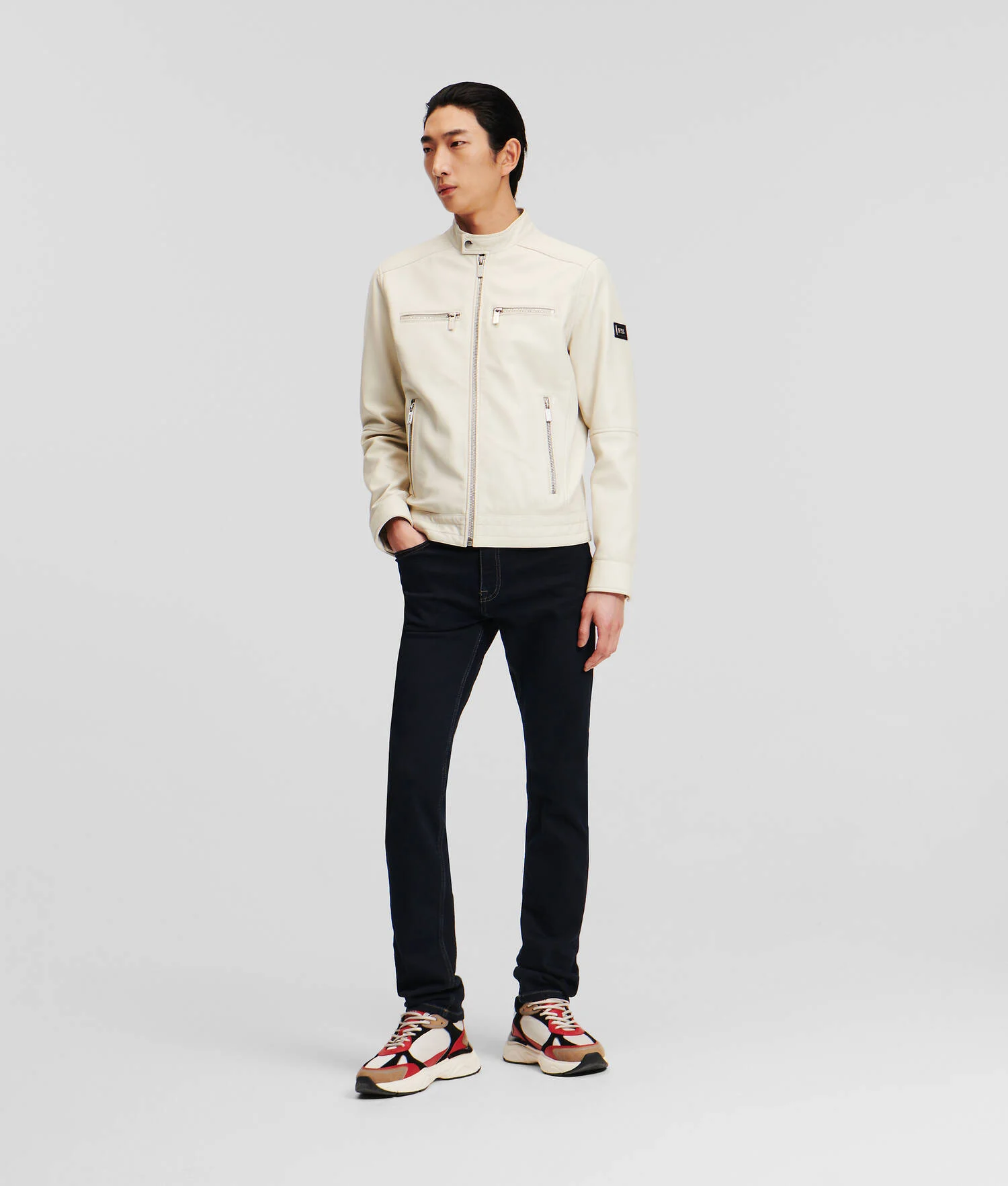 VESTE ZIPPÉE EN CUIR
