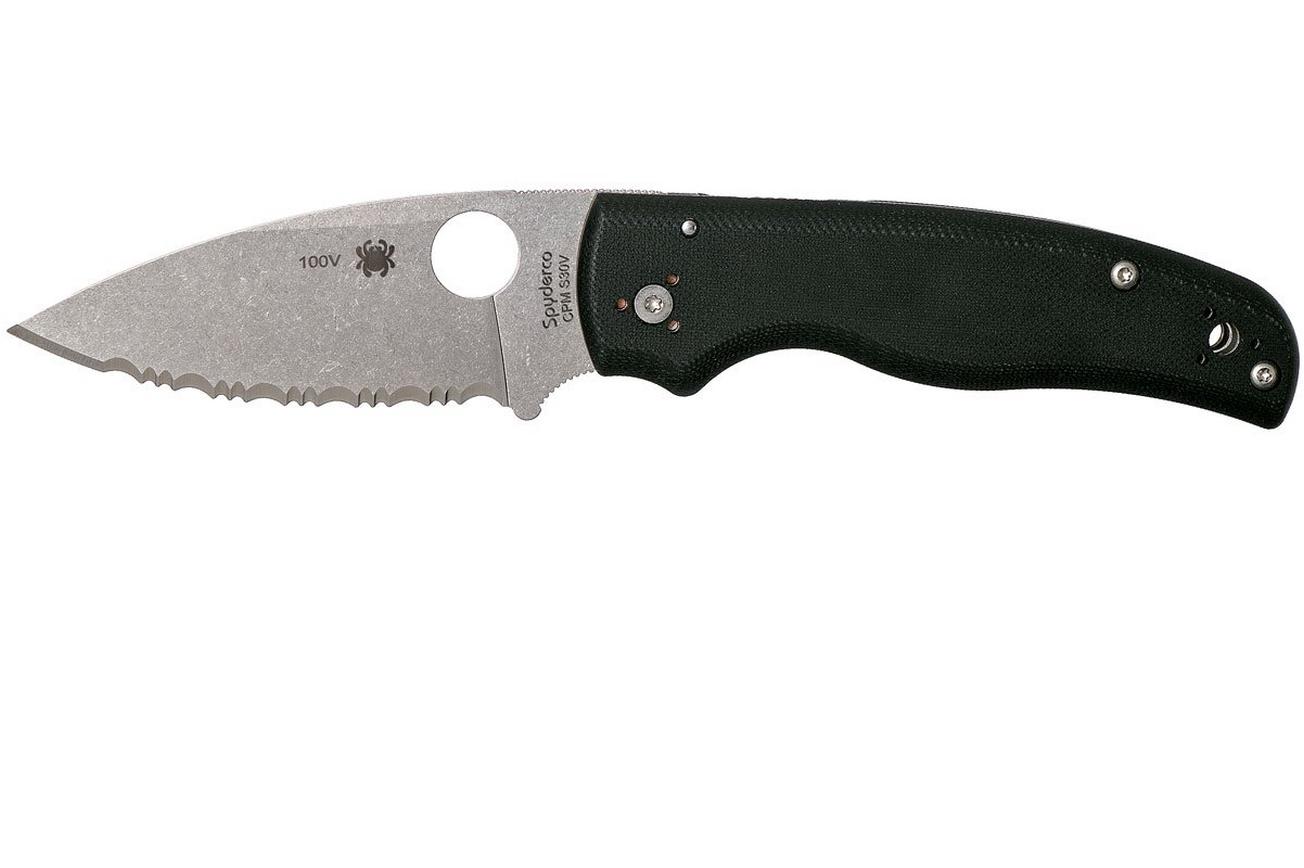 Spyderco Shaman C229GS Serrated zakmes, Sal Glesser design