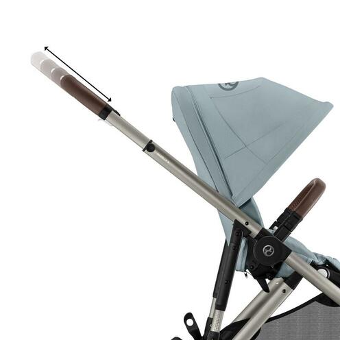 Poussette GAZELLE S Taupe Stormy Blue - CYBEX