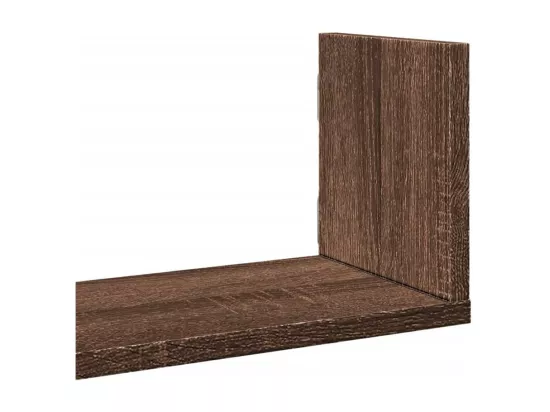 Étagères murales 3pcs chêne marron 80x18x18cm bois d'ingénierie