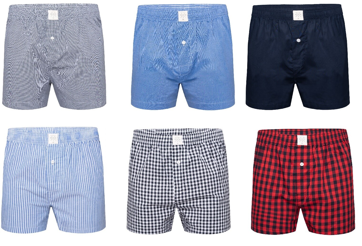 MG-1 Boxershorts MG-77-900-00 Größe 6er Pack Herren - versch. Ausführungen