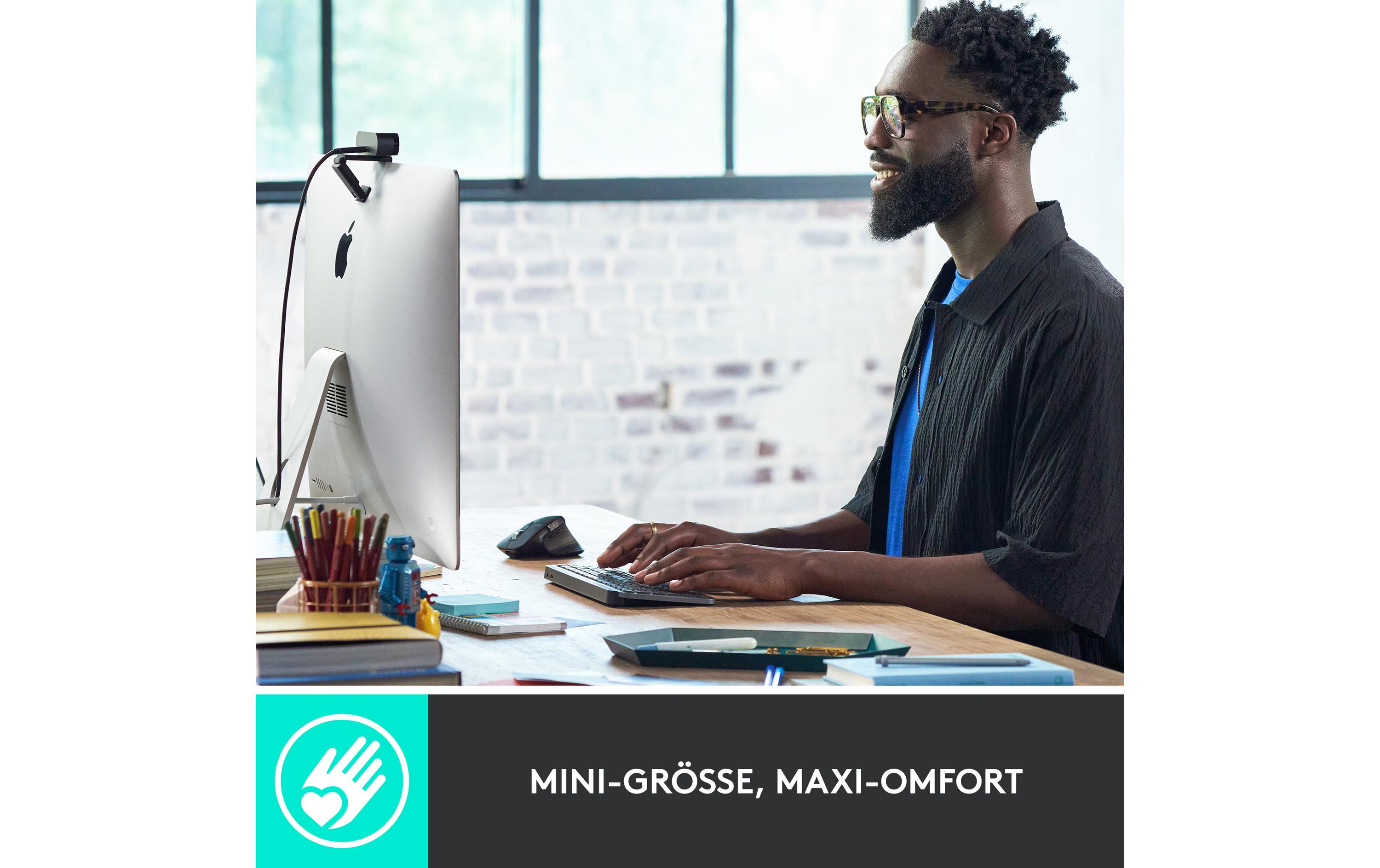 Tastatur MX Keys Mini for Business<br>Minimalistische kabellose Tastatur mit Tastenbeleuchtung und Logi Bolt Empfänger