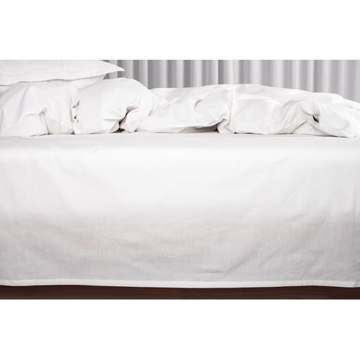 Night and Day Percale Glat Lagen, Hvid, 150x260 cm