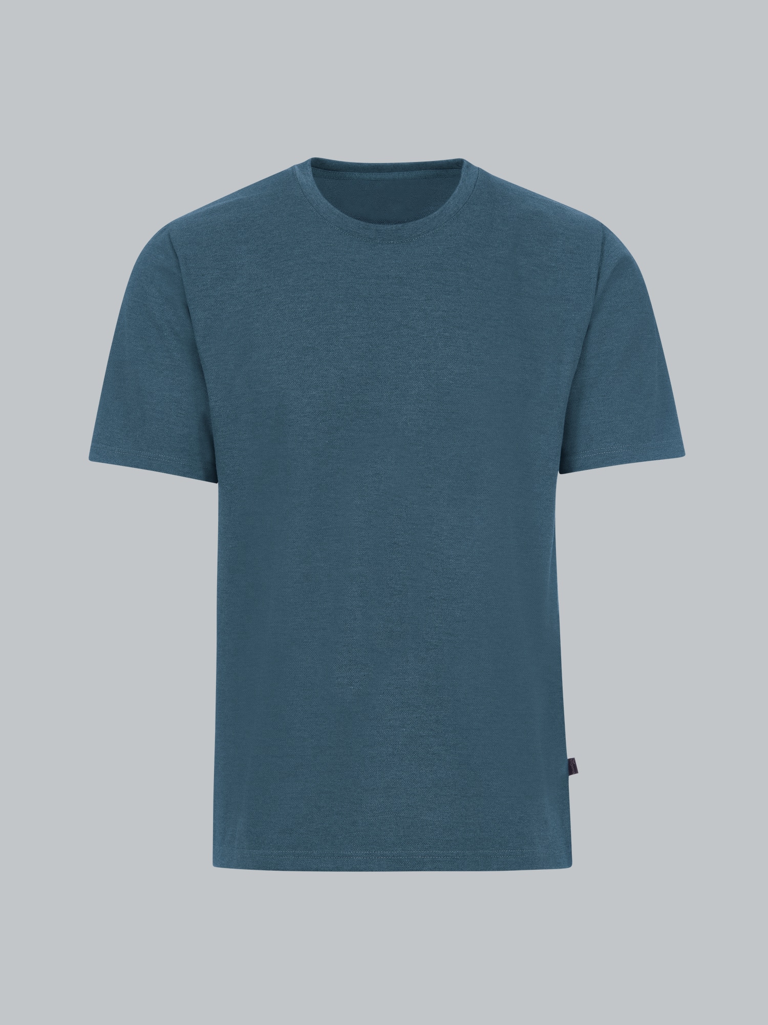 T-Shirt in Piqué-Qualität Jeans-melange
