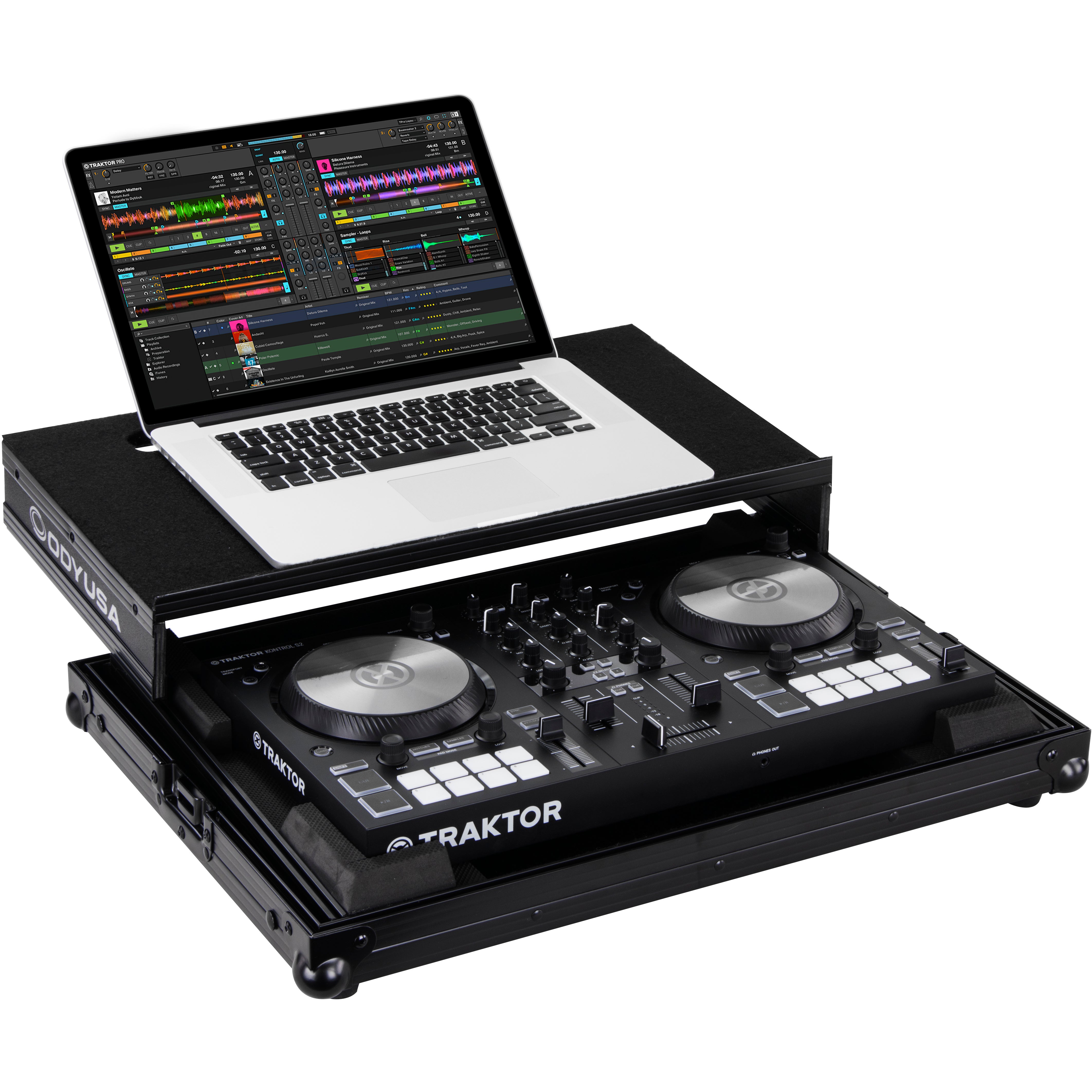 Odyssey FRGSTKS2MK3BL case voor Traktor Kontrol S2 MK3 zwart