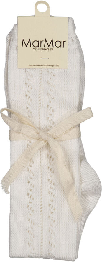 MarMar Copenhagen Knee Socks Pointelle Gentle white