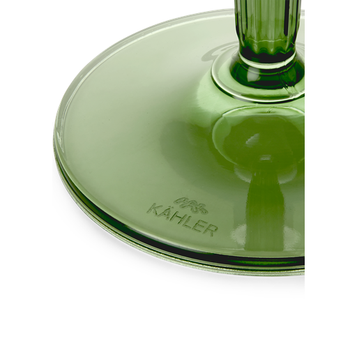 Kähler Hammershøi 2-pak Champagneglas, Grøn. 24 cl