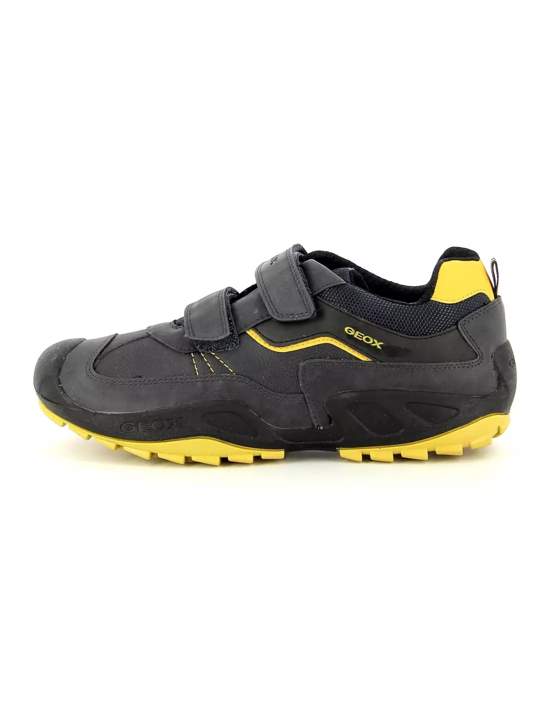 GEOX NEW SAVAGE - Baskets NavyOchreYellow