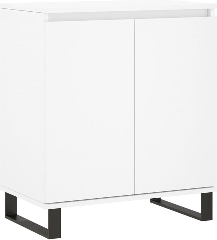 vidaXL - Dressoir - Wit - 60x35x70 cm - Bewerkt Hout