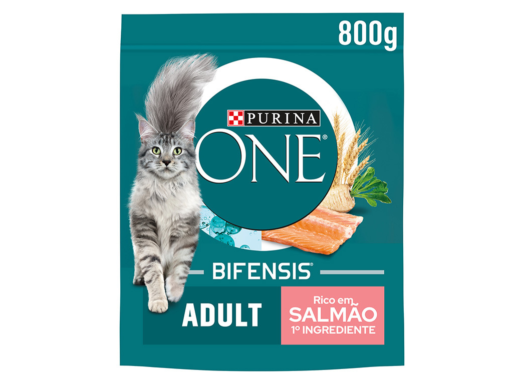 RAÇÃO PARA GATO PURINA ONE COM SALMÃO E ARROZ 800G