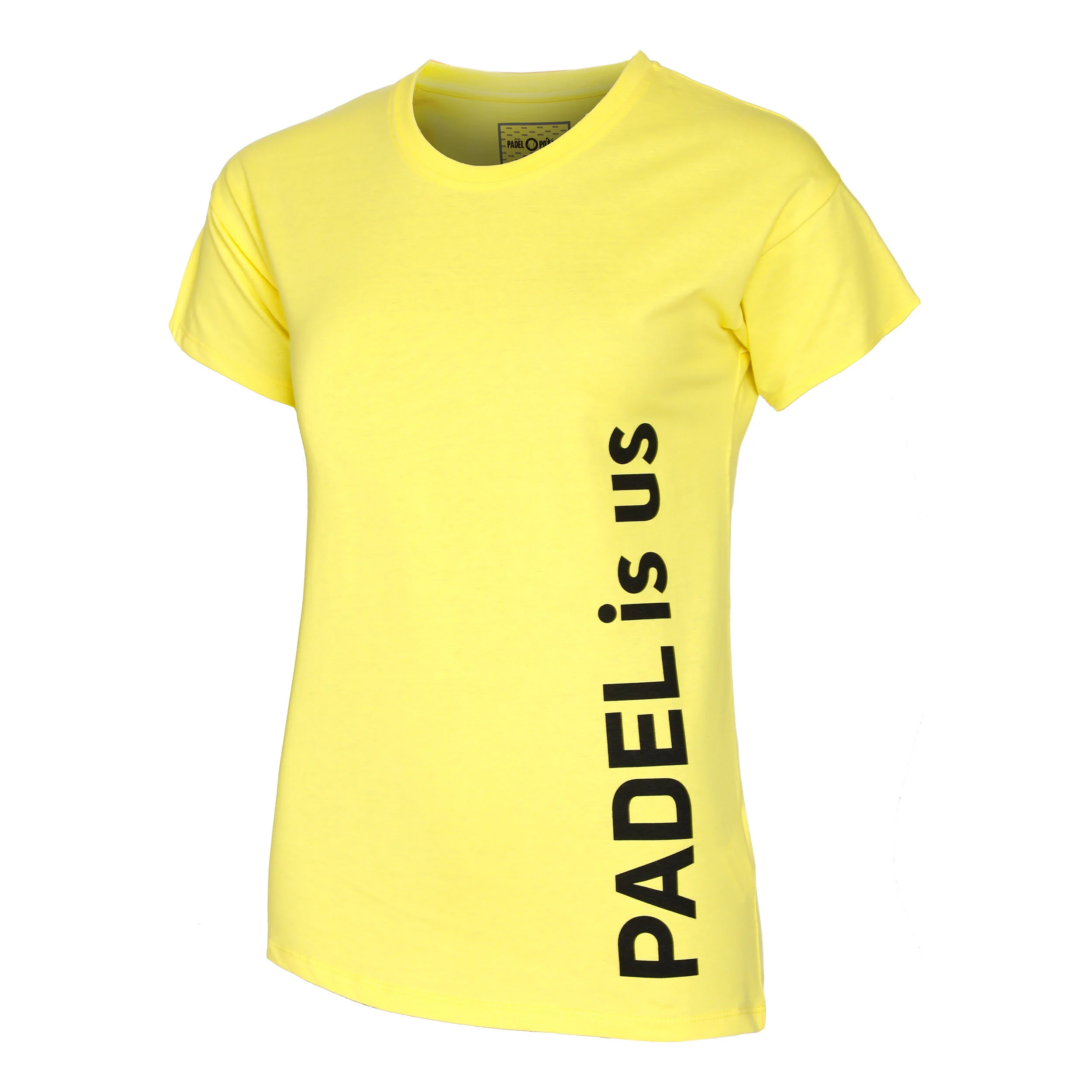 Padel-Point Padel Is Us T-shirt Femmes - Jaune , Noir