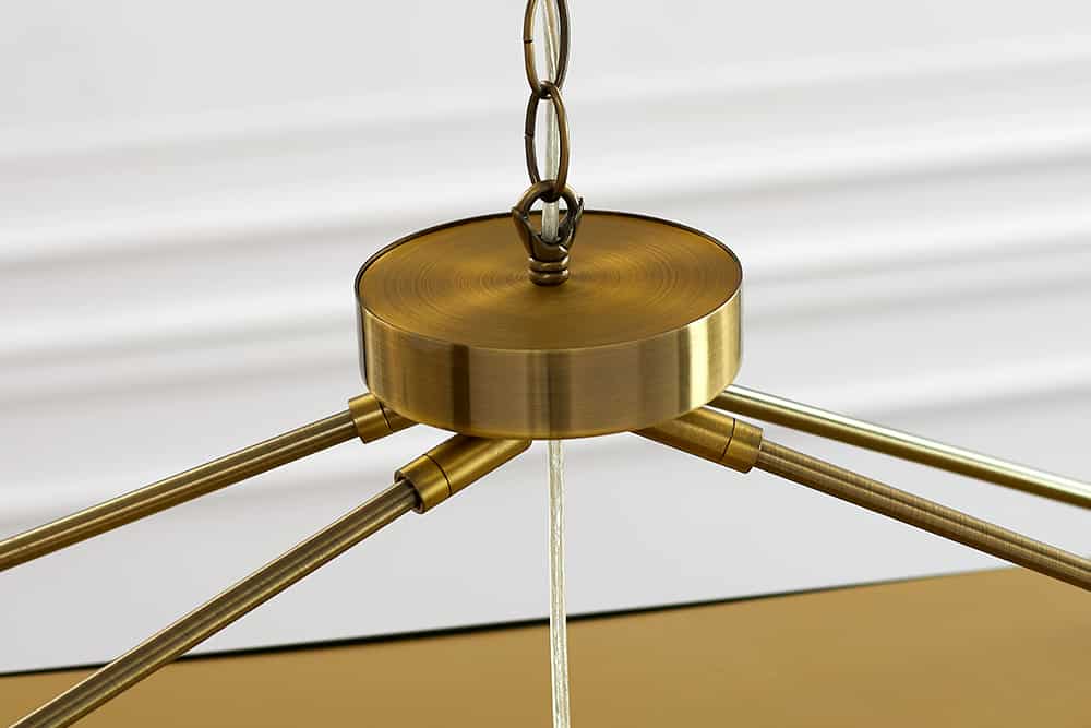 Glamouröse Hängelampe ROYAL 80cm messing gold Metall Ketten-Design Hängeleuchte