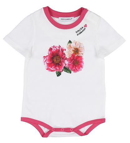 Dolce & Gabbana Gave?ske - Bodyer k/æ - 3 stk. - Hvid/Rosa