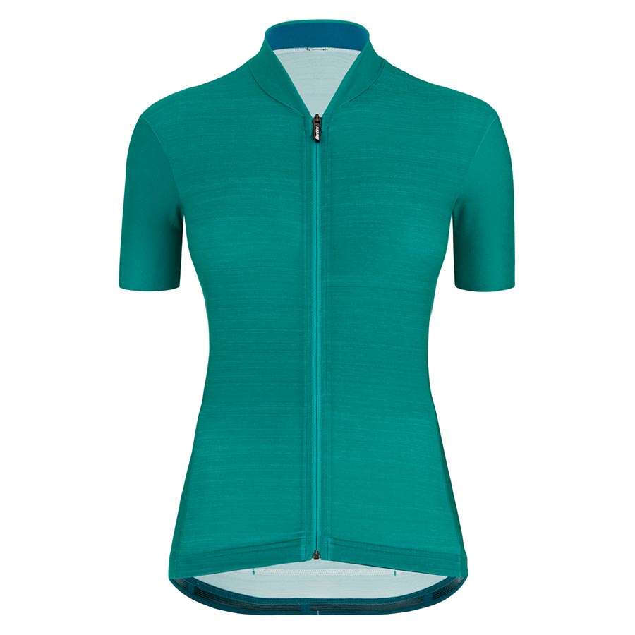 Santini Colore Fietsshirt Korte Mouwen Groen Dames