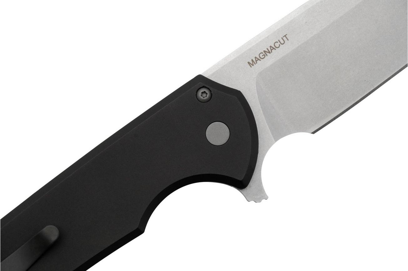 Pro-Tech Mordax MX101 Solid Black Handle, Stonewash Magnacut, zakmes