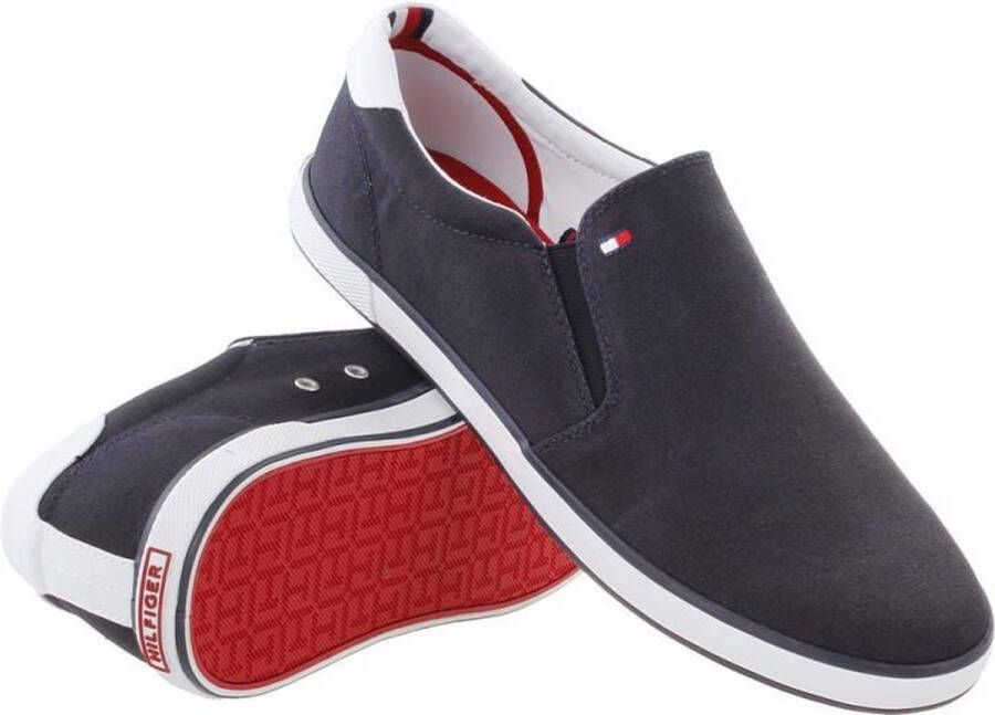 Tommy Hilfiger Slip-on sneakers ICONIC SLIP ON SNEAKER Slipper vrijetijdsschoen lage schoen met zij-stretchinzetten