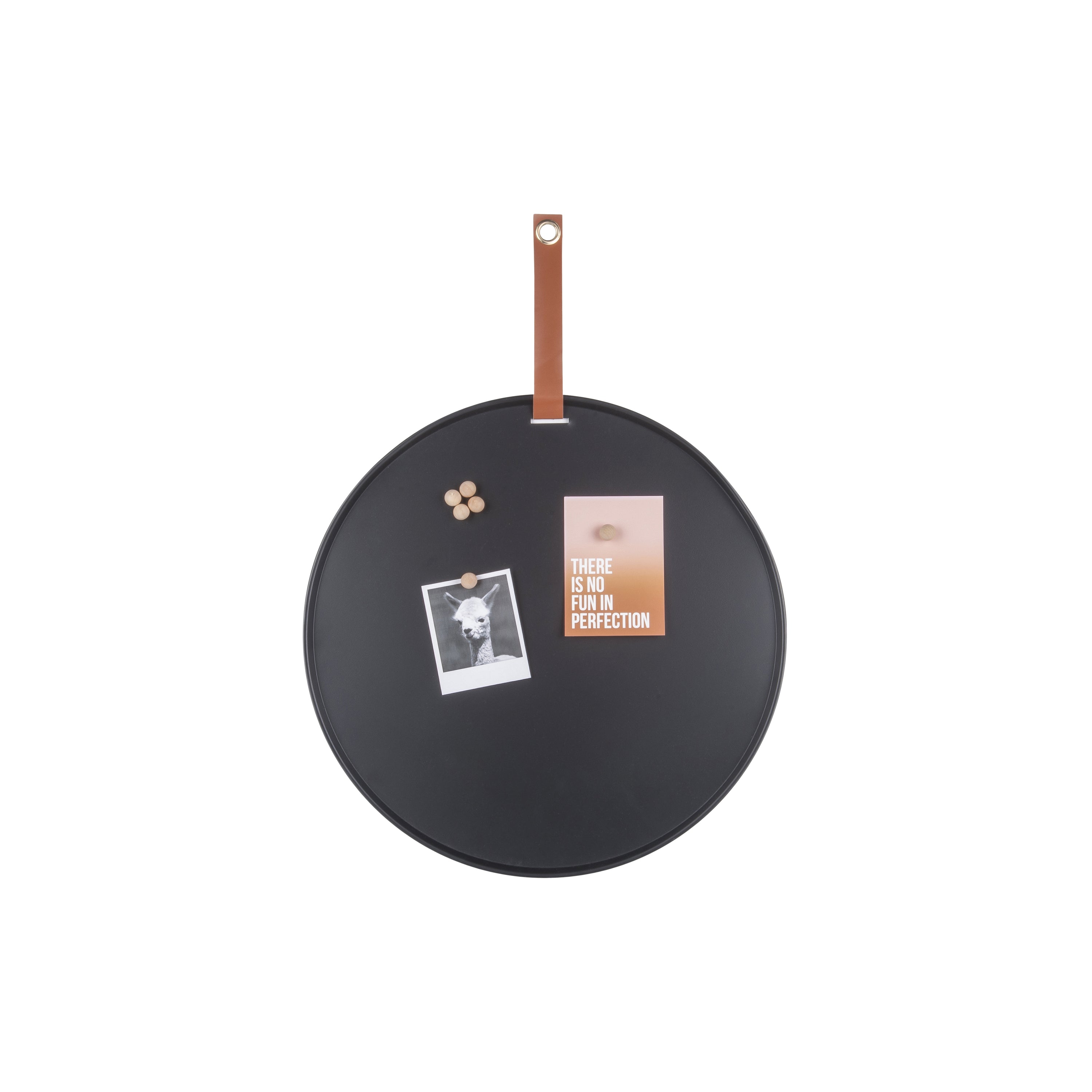 present time Perky Memo-/magneetbord Ã 50 cm - Zwart