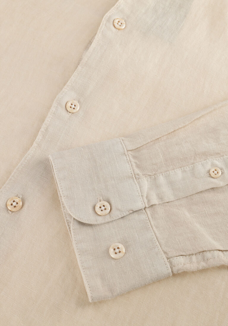 beige the goodpeople casual overhemd soho