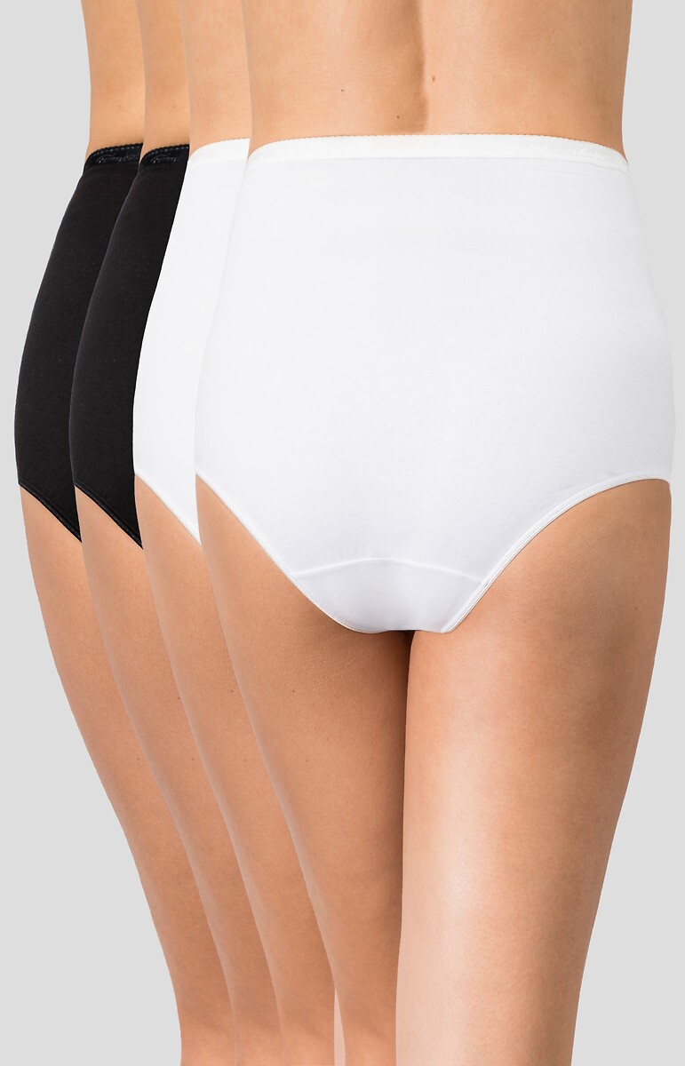 PLAYTEX<br>Conjunto de 4 calcinhas maxi em algodão orgânico