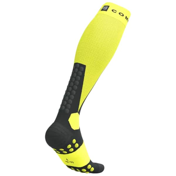 Chaussette de ski COMPRESSPORT SKI TOURING FULL SOCKS SAFE YELLOW/BLACK