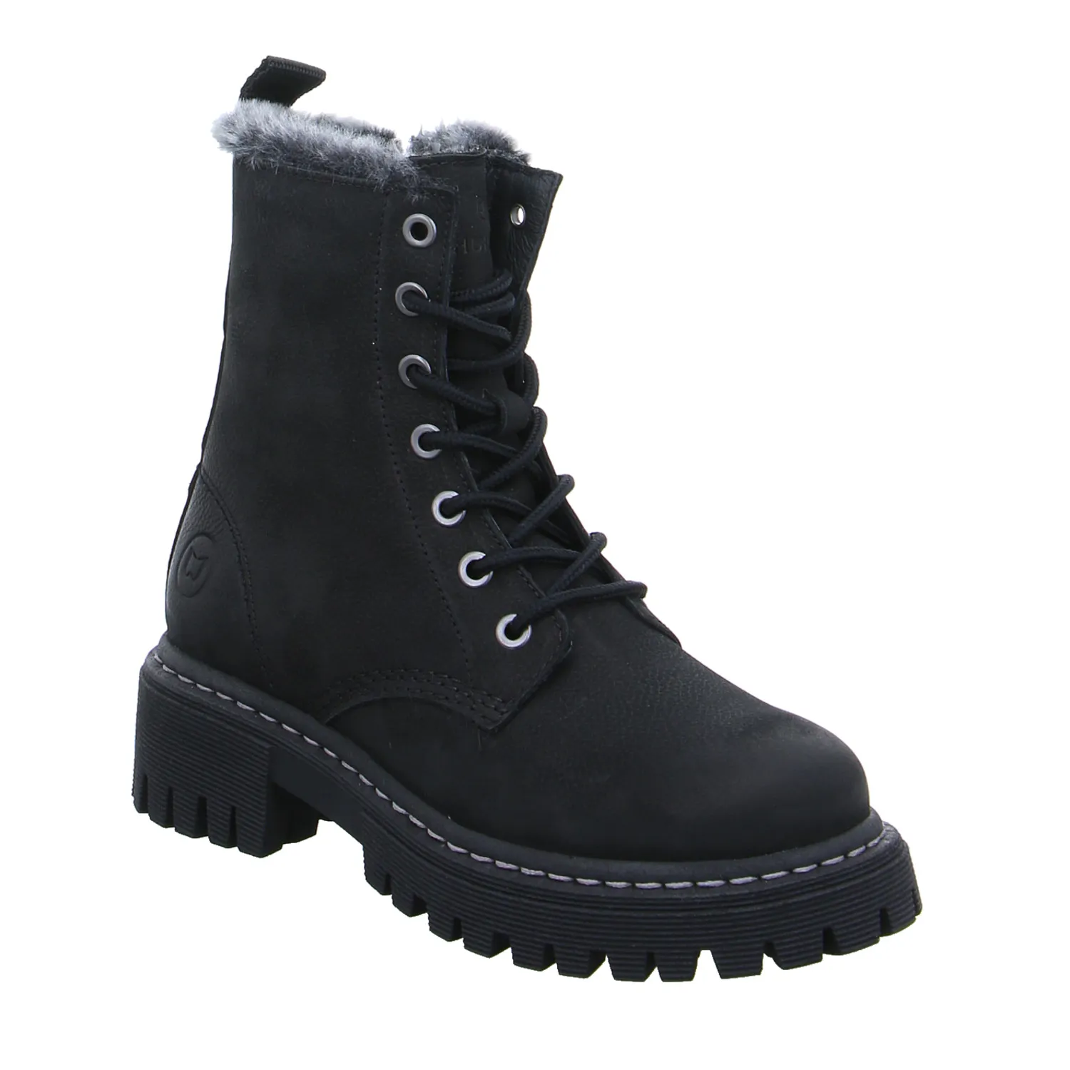 SCHUHENGEL Boot Schwarz Leder