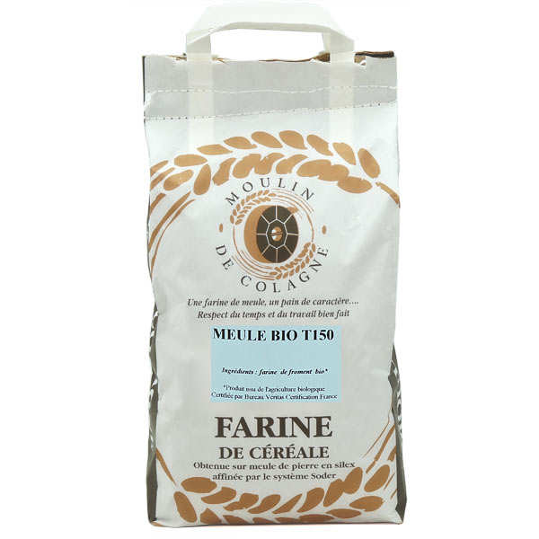 Farine intégrale de blé à la meule T150 bio