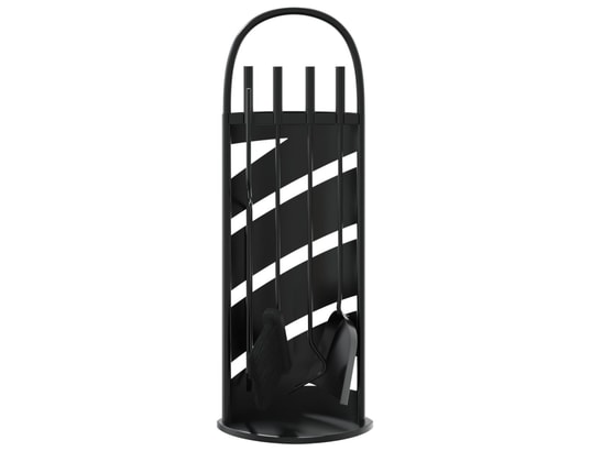 VIDAXL - Accessoires cheminée Set d’outils de cheminée 5 pcs 23x15x66 cm acier