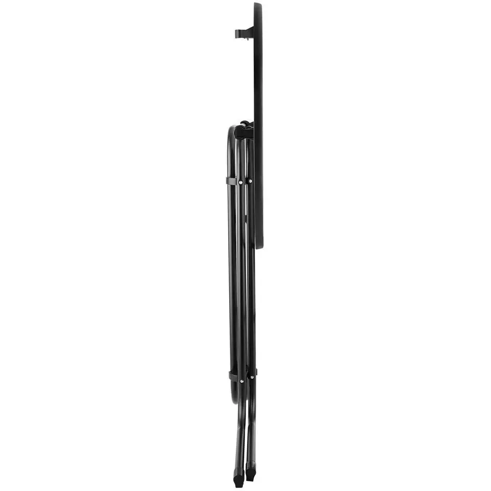 tectake Statafel Eren inklapbaar met hoes 90x110cm, Zwart