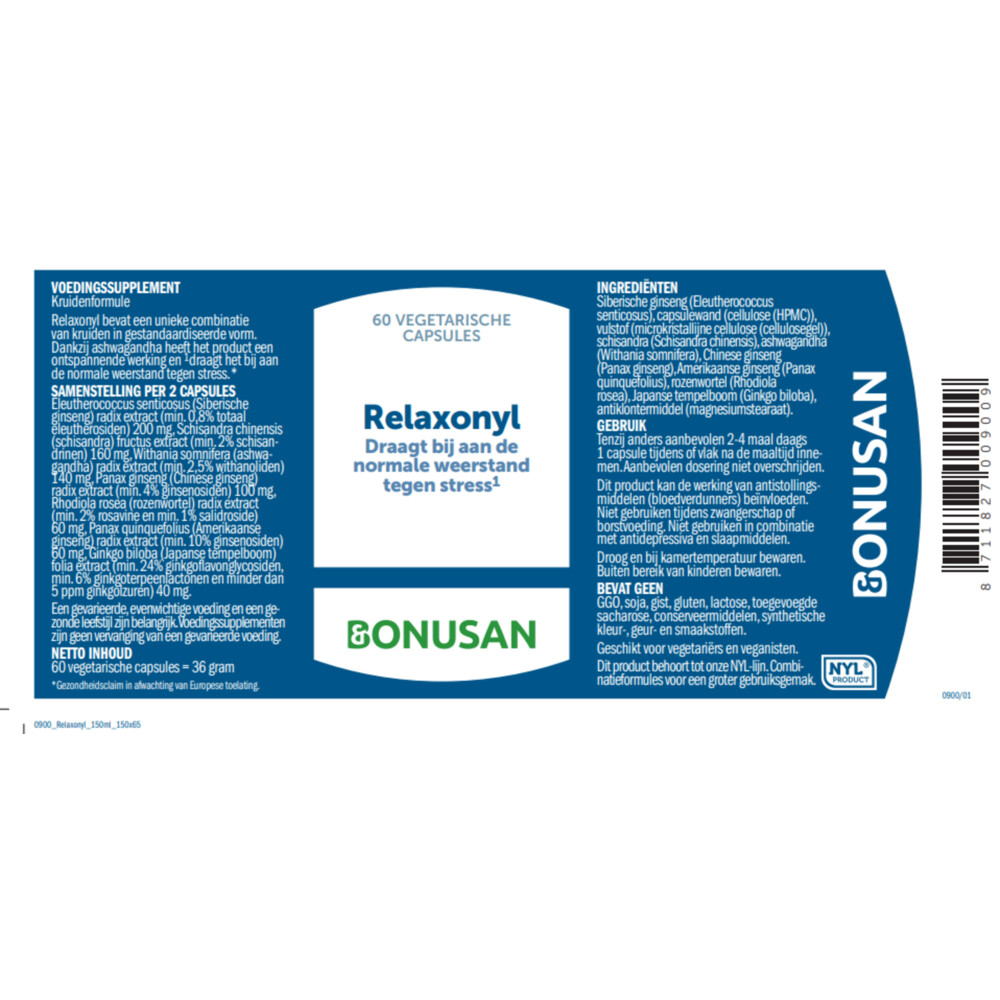 Bonusan Relaxonyl 60 capsules