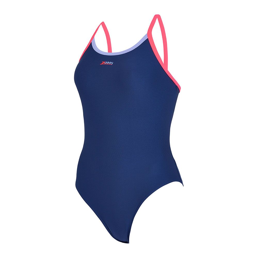 Zoggs CANNON STRIKE BACK - Maillot de bain 1 pièce Femme navy/purple/red