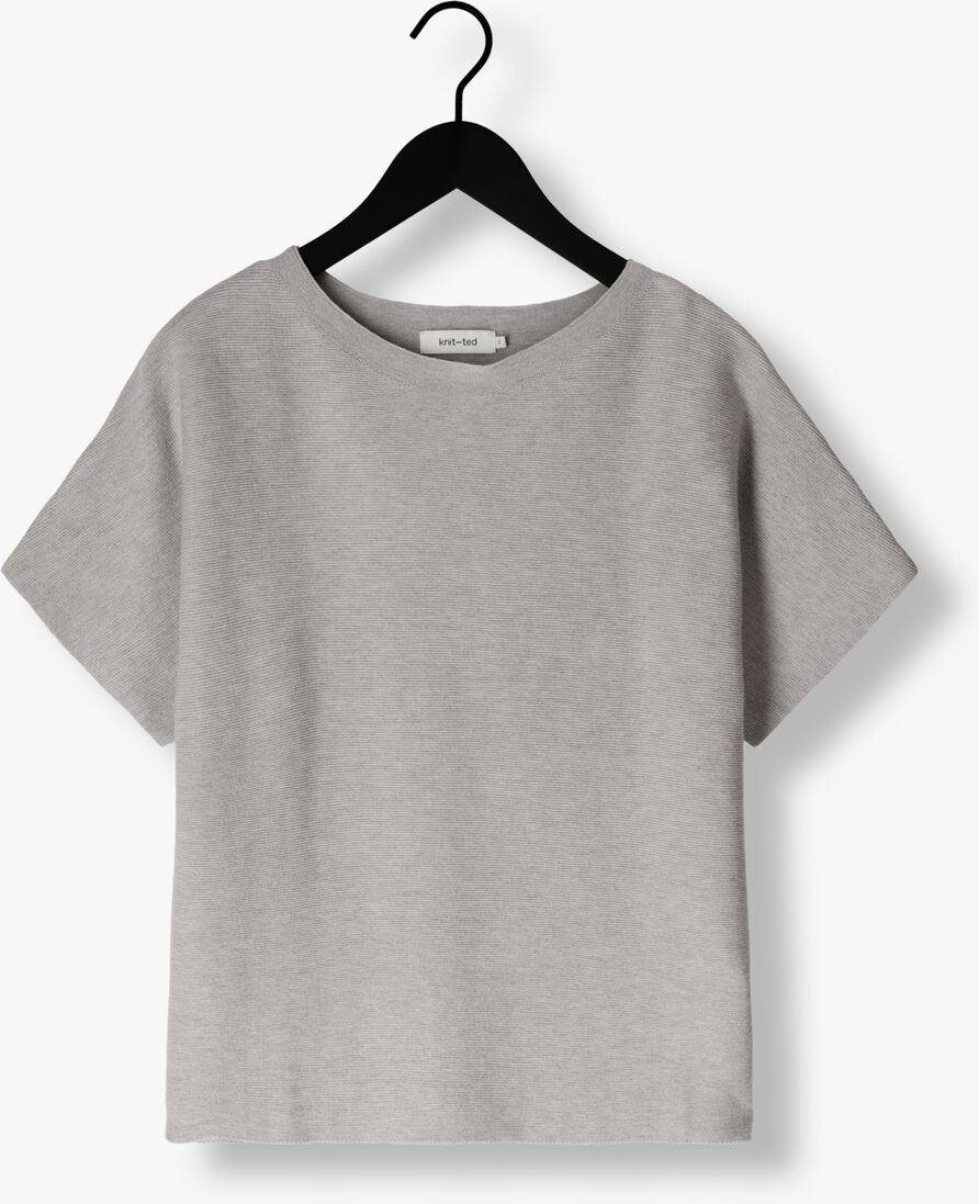 KNIT-TED lichtgrijze knit-ted trui eva
