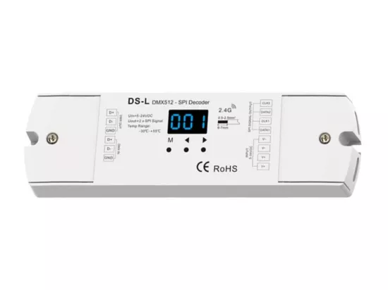Contrôleur Digital SPI par DMX512 & RDM avec RF 5-24 V DC RGBW