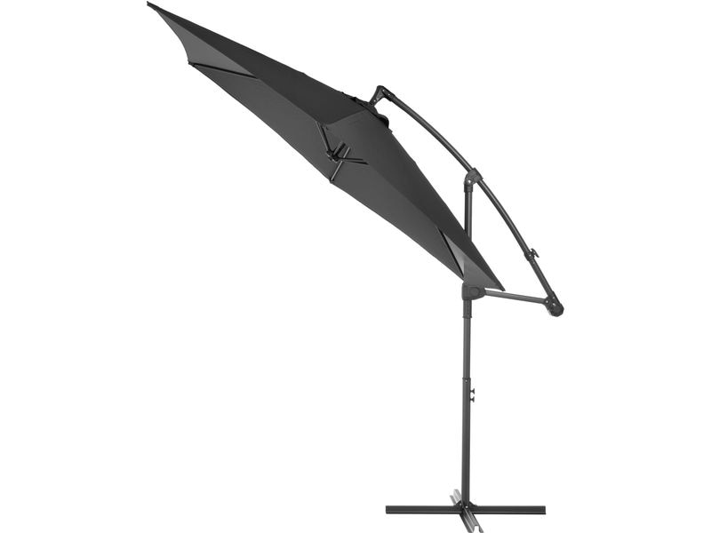 COCON Sonnenschirm TR-018 Ø 300 cm, hängend, Grau Eleganter Ampelschirm für heisse Sommertage