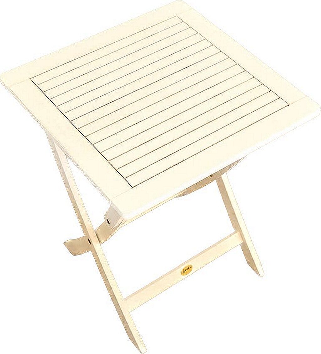 Sedex CATAR Klptisch 80x80 wß-gewischt / EUC-WW FSC®