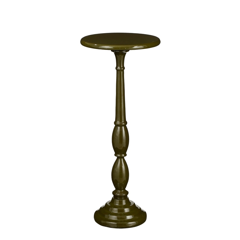 Mica decorations - table d'appoint en aluminium recyclé vert foncé h61