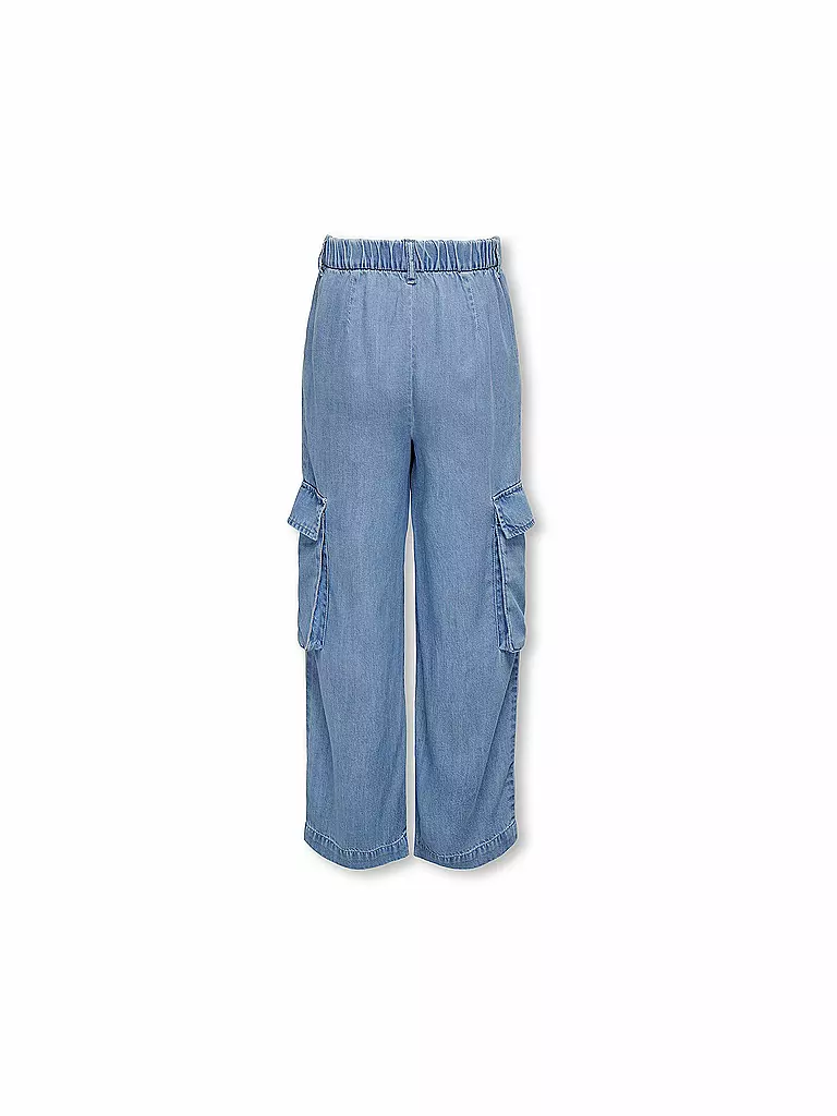 ONLY Mädchen Jeans Wide Leg KOGSAFARI blau