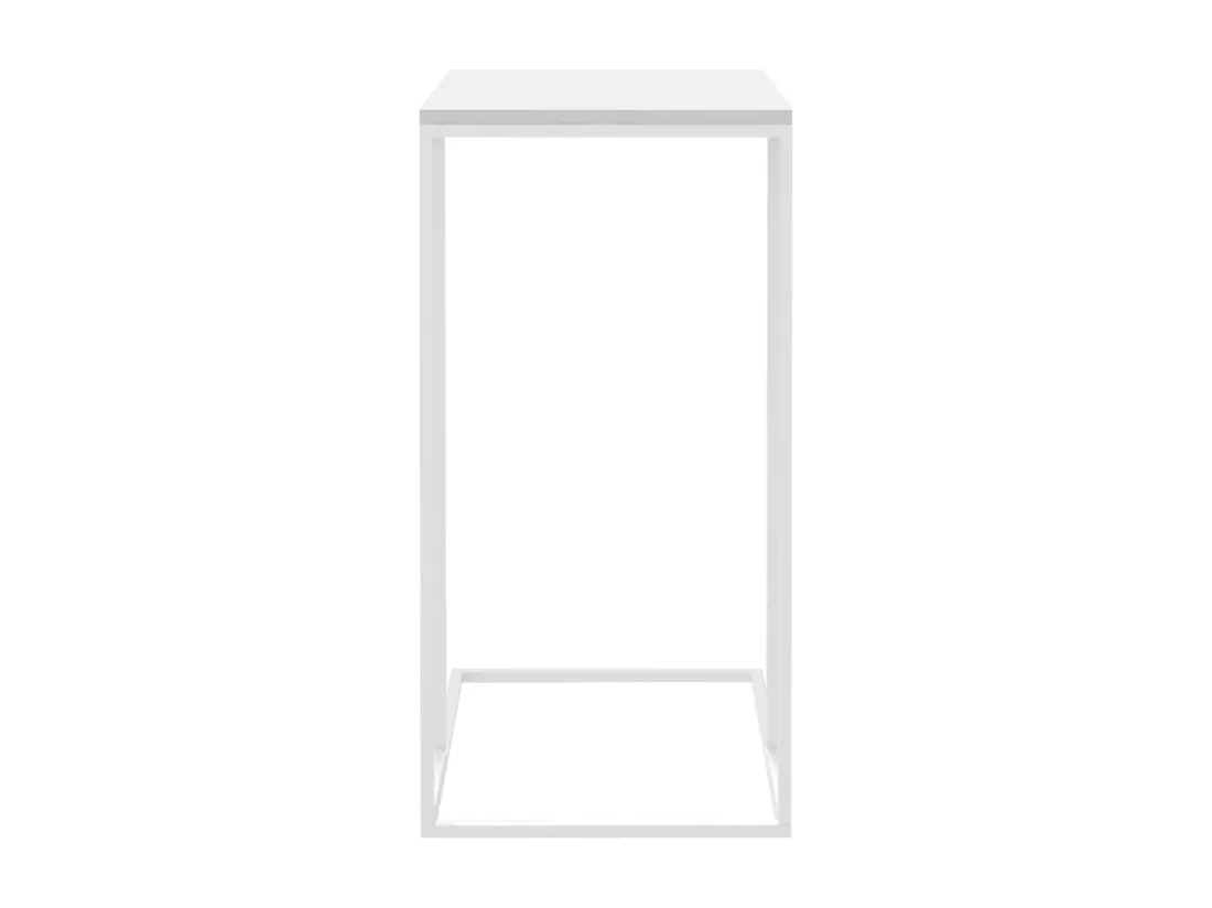 Table d'appoint Blanc 40x30x59 cm Bois d'ingénierie