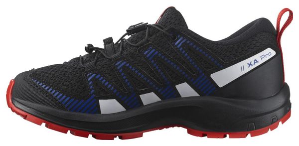 Salomon Xa Pro 3D V8 Junior Noir Bleu Rouge Enfant