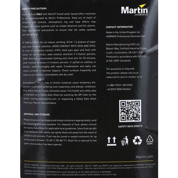 Martin by Harman Rush Haze Fluid 5l