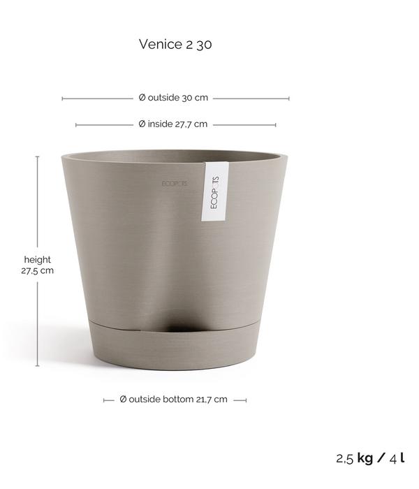 Ecopots Kunststoff-Topf Venice 2, rund