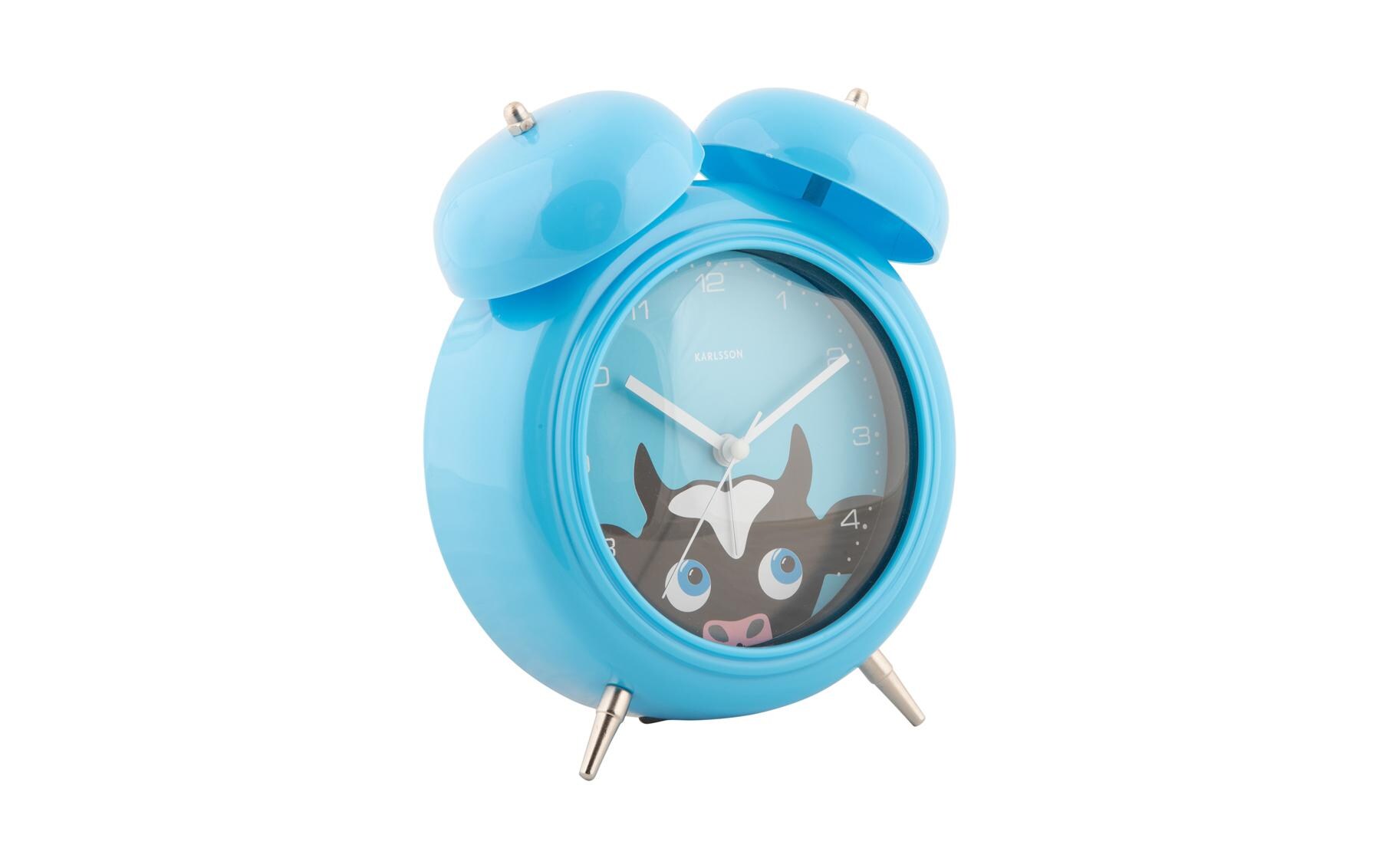 Wecker Kuh BlauKinder Analog-Wecker