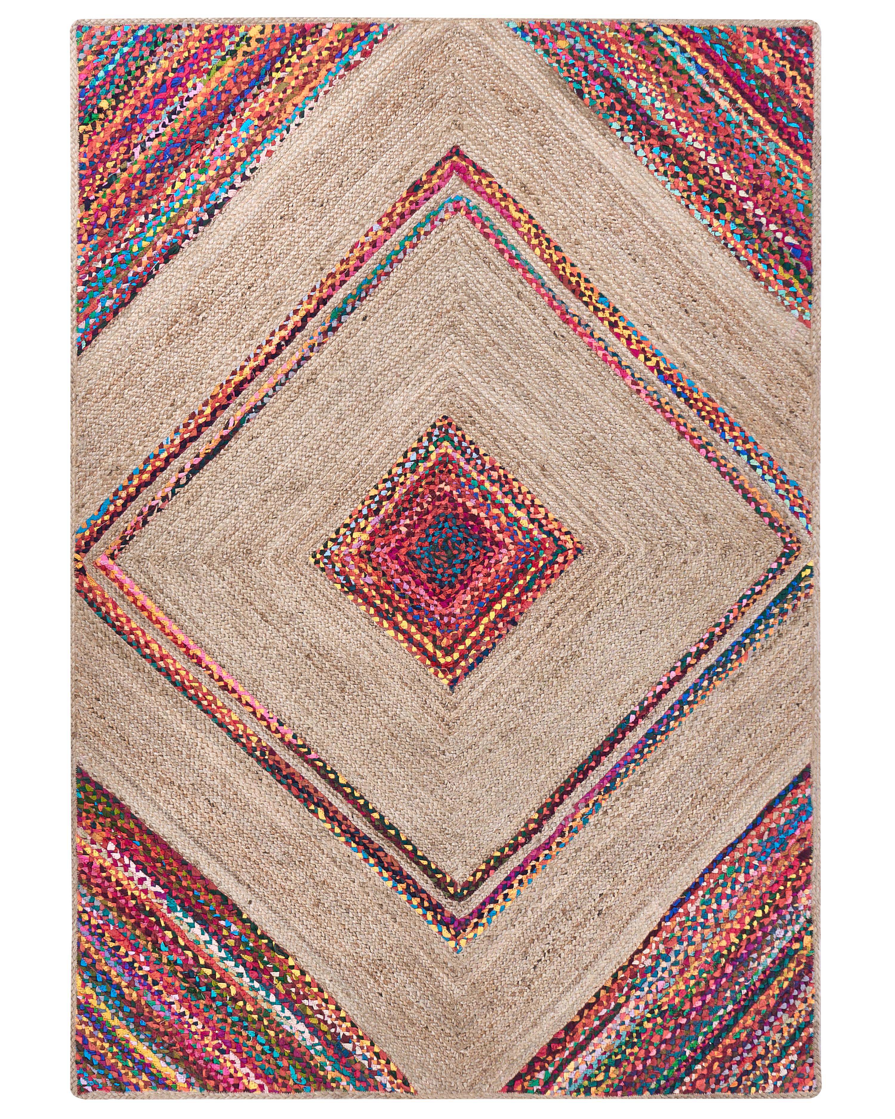 Vloerkleed RAIGAD Meerkleurig 160 x 230 cm Jute