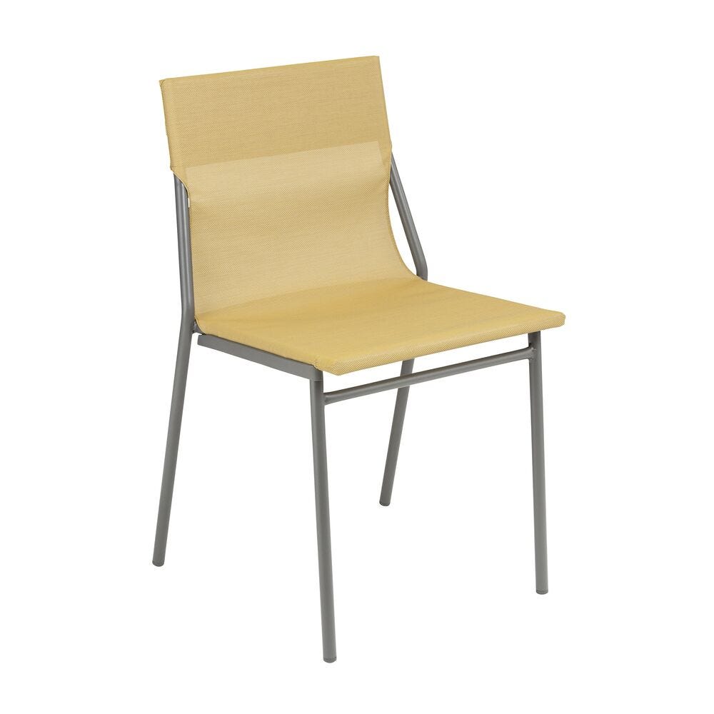 Stuhl mit Großem Sitzkomfort Horizon Batyline® Duo Gelb Safran-Titane