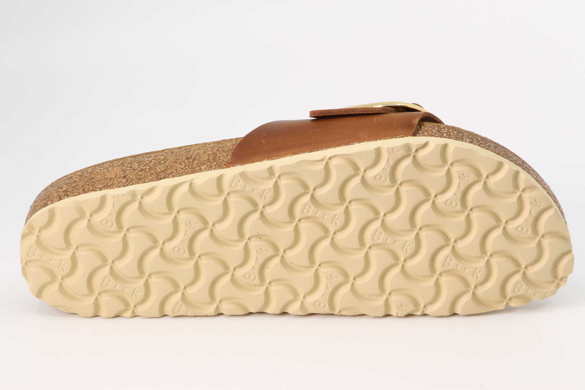 Birkenstock Madrid Big Buckle schmal oiled cognac