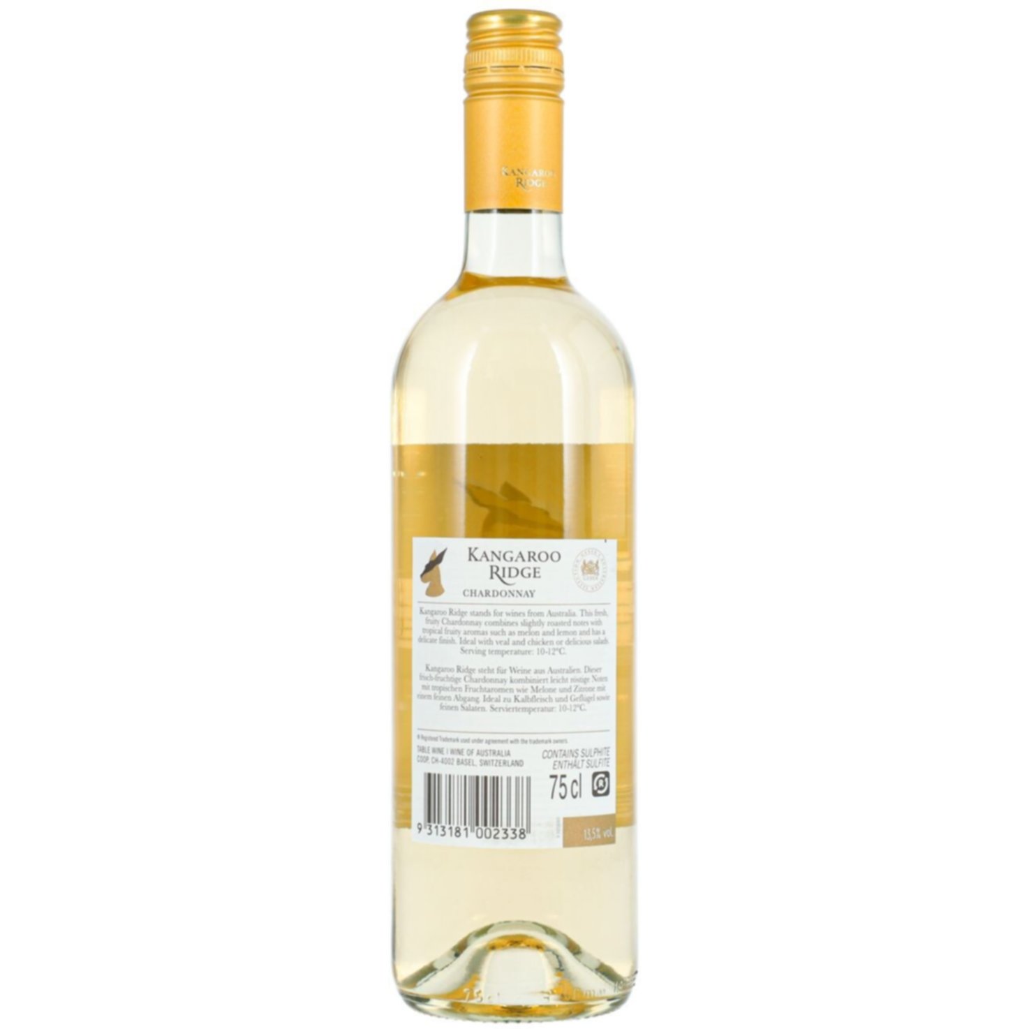 Chardonnay South Eastern Australia Kangaroo Ridge -75cl