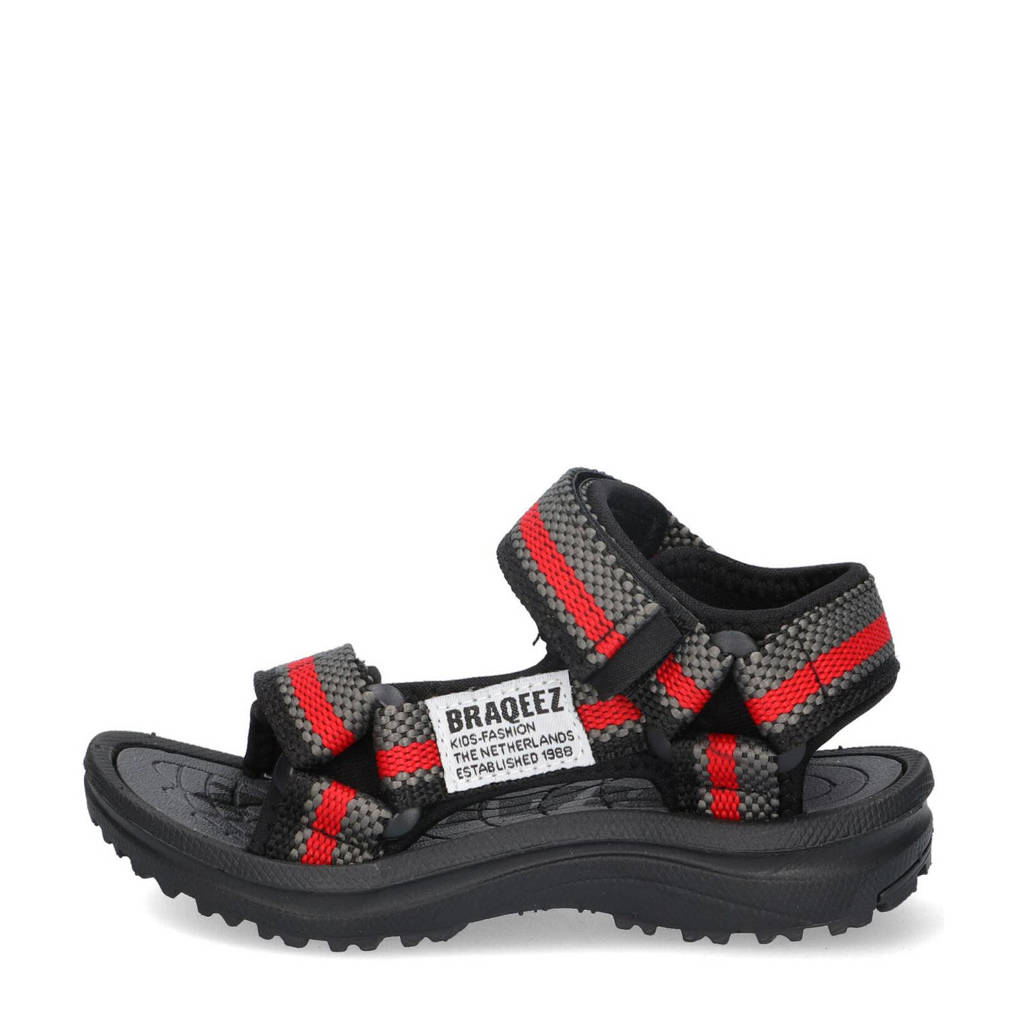 Braqeez Sky Sportsandalen grijs