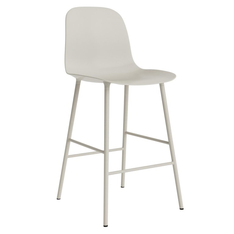 Normann Copenhagen Form Bar Chair barkruk 65cm licht grijs